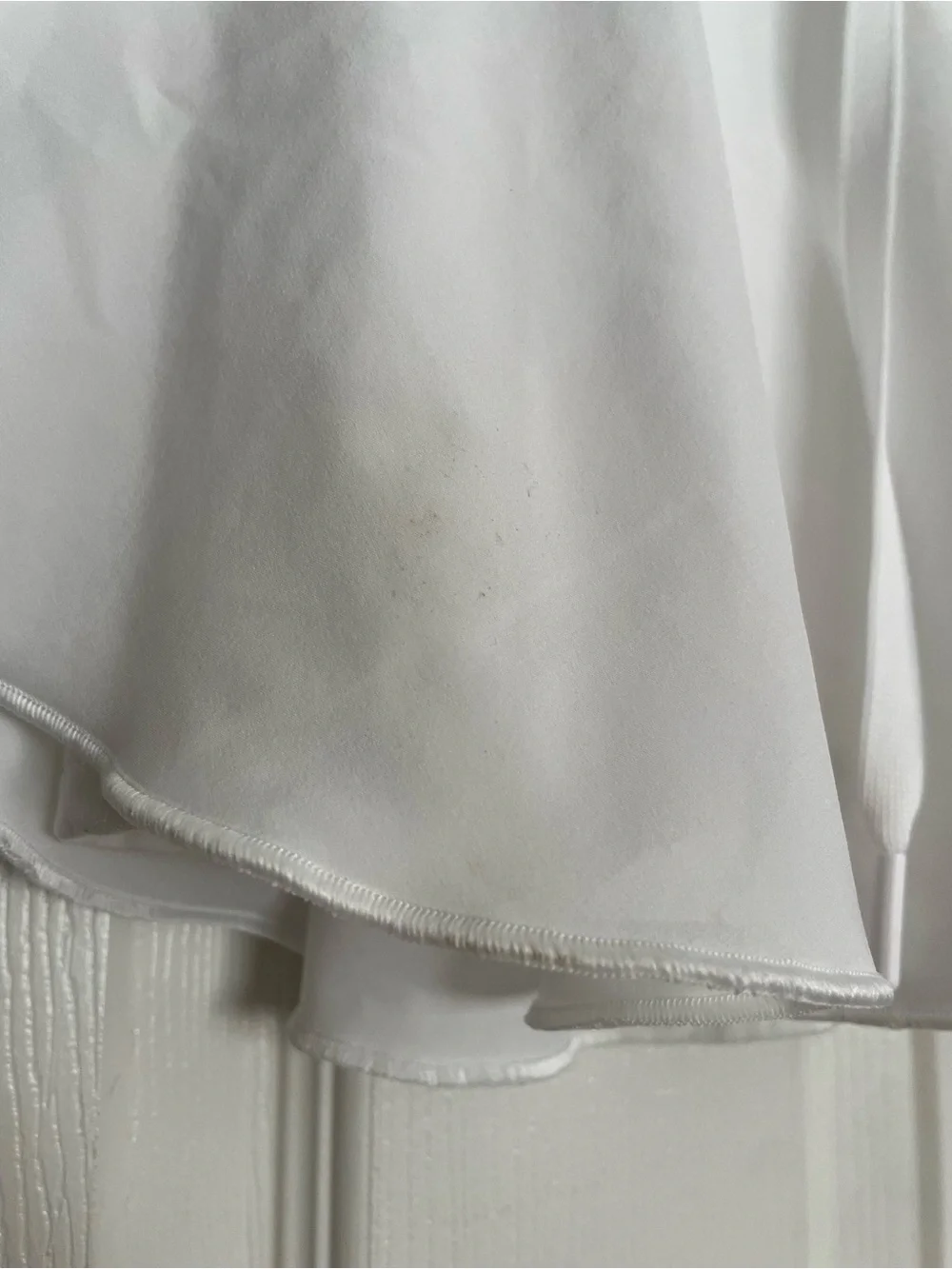 SO Juniors XS White Flowy Tennis Skirt with Drawstring Waist